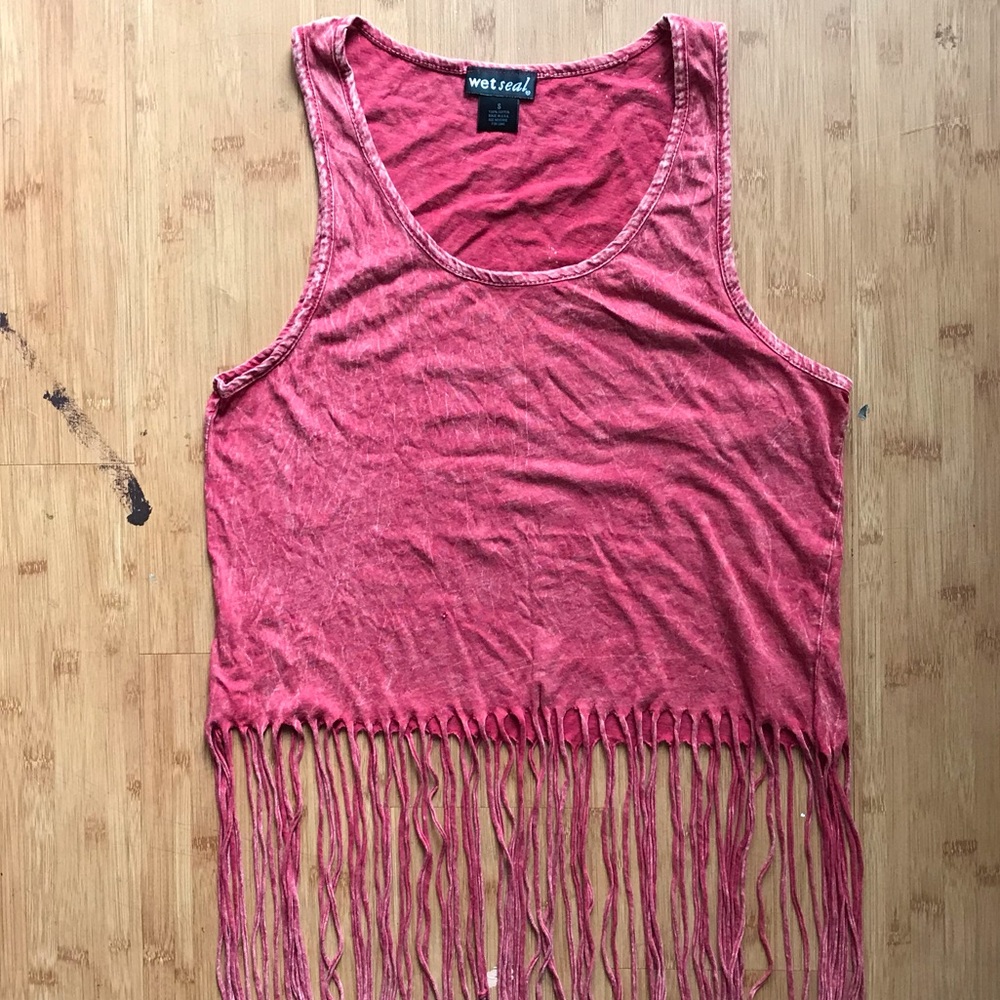 Red tank top